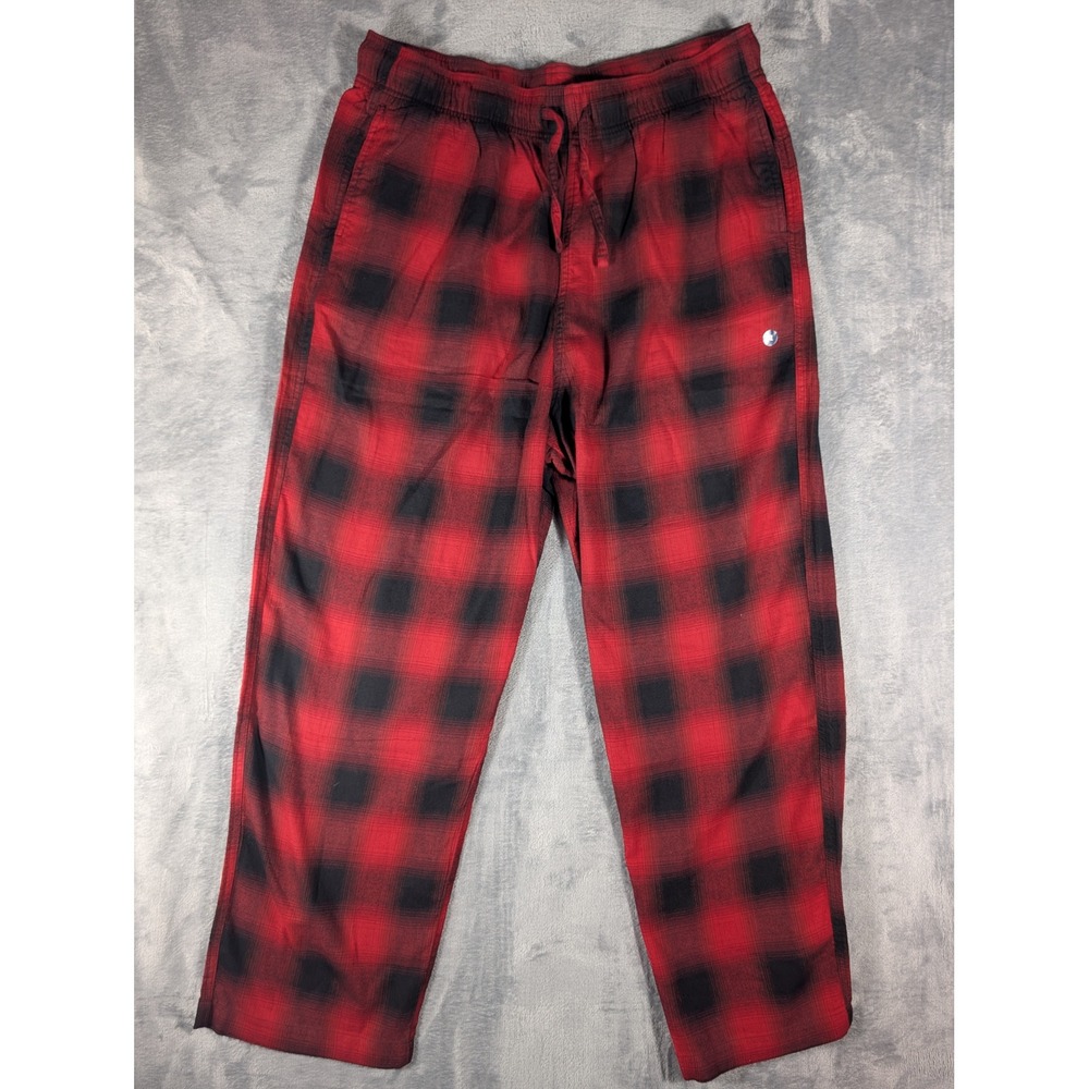 Hollister Sleep Men's Red Black Buffalo Plaid Pajama Pants NWT Extra Large XL